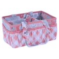 thumbnail image 6 of Bacati – Nursery Storage Caddy Watercolor Flowers Coral/Grey, 6 of 7