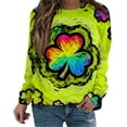 thumbnail image 2 of Uootdi Oversized St Patricks Day Sweatshirts for Women Irish Saint Pattys Shamrock Crewneck Long Sleeve Shirts Holiday Trendy Pullover Tops Gift, 2 of 7