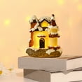 thumbnail image 2 of Fiudx Mini Casa de Resina, Cabaña de Nieve con Luces Led, Pueblo Navideño Pintado a Mano, Luces Blancas Cálidas, Decoración Navideña, Decoración para El Dormitorio, Escritorio, Tamaño 9,5 X 8 X 11 Cm, 2 of 7