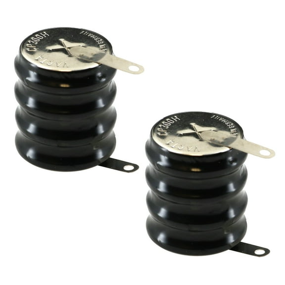 2x 4/CP300H 4.8 Volt 300mAh NiMH Battery w/ Tabs for PDA , sensor network