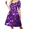 thumbnail image 1 of Robe Sans Manches Pailletée Violette Robe de Soirée Vêtements Femme Été 2024 Robe Femme, 1 of 4