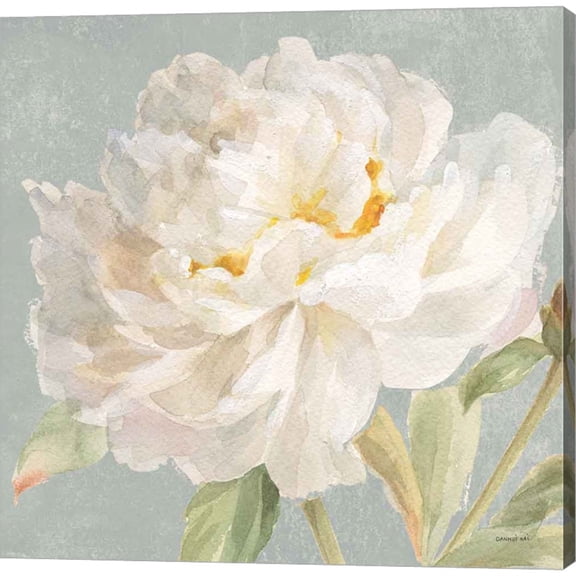 Great Art Now Garden Peony Neutral Crop by Danhui Nai, Canvas Wall Art, 24W x 24H