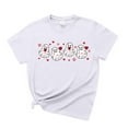 thumbnail image 2 of FASHOFT Valentines Shirts for Women Summer Tops Funny Love Heart Graphic Tees Casual Valentine Gifts T-Shirt White L, 2 of 3