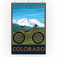 thumbnail image 3 of Fort Collins, Colorado, Mountain Bike (24x36 Giclee Gallery Art Print, Vivid Textured Wall Decor), 3 of 3