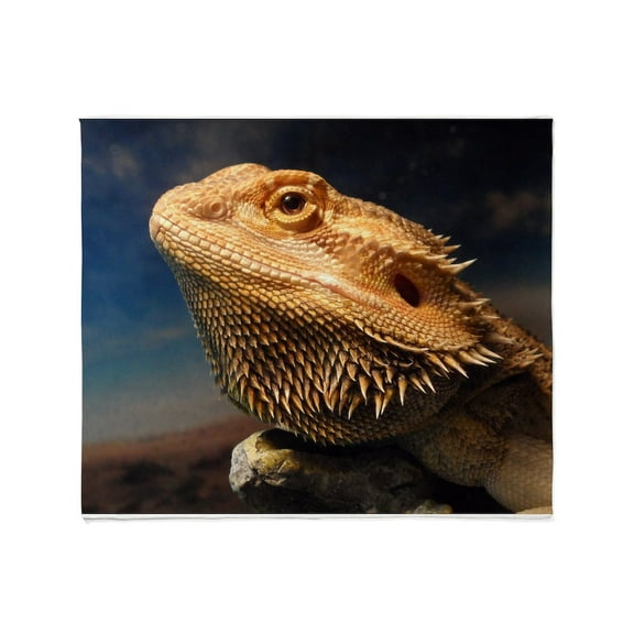 CafePress - .Young Bearded Dragon. Throw Blanket - Soft Fleece Throw Blanket, 50"x60" for All Ages