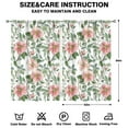 thumbnail image 2 of Printed Floral Room Curtains 52x84 Inch Rod Pocket Blackout Drapes 2 Panels, Stylish Window Treatment for Modern Interiors, 2 of 2