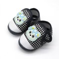 thumbnail image 2 of Modisza Baby Walking Shoes Infant Barefoot Slip on Sneakers Cartoon Bear Hook and Loops Indoor Shoe Little Kid Casual Sneaker Blue Size 5.5, 2 of 5
