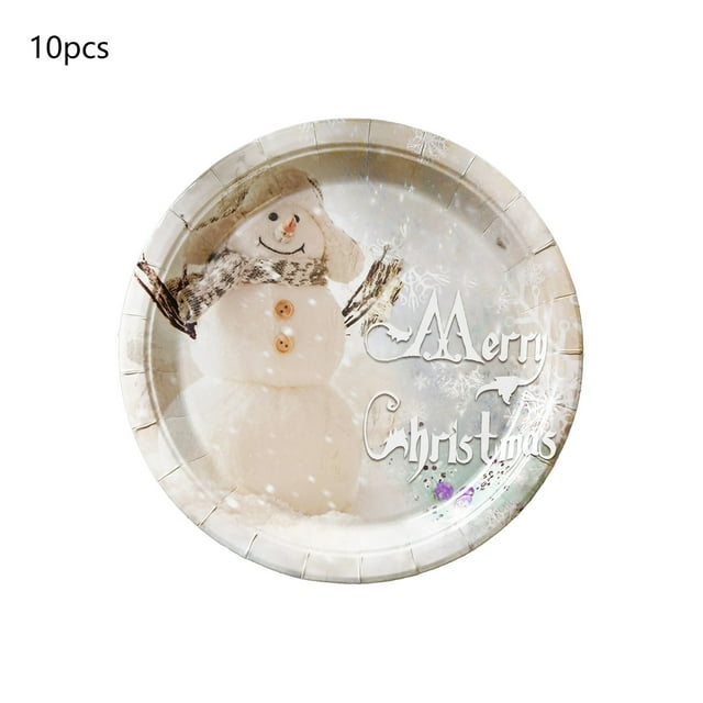Christmas Plates Disposable Christmas Disposable Plates