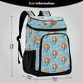 thumbnail image 2 of 36 Can Large Insulated Backpack Cooler, Leakproof Lunch Bag for Work, Picnics, Hiking, Biking & Outdoor Activities, Reusable Travel Tote with Multiple Pockets Little Mermaids and Seashells, 2 of 7