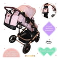 thumbnail image 3 of Carriola 6 En 1 | Base Mecedora | Autoasiento | Amalfi Ibaby rosa, 3 of 10
