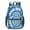 Blue and White, variant on Pink and Yellow Tie Dye Pattern 17" School Backpacks for Teens,Waterproof Oxford Fabric,S-Shape Padded Straps for School,Travel,Hiking,Camping