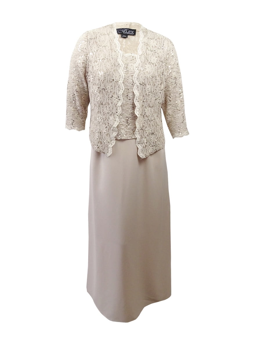women's gown with jacket