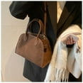 thumbnail image 3 of Drimzate Women Suede Tote Bag , Fashion Vintage Shoulder Purse,Satchel Bag(Curry-2), 3 of 8