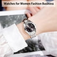 thumbnail image 2 of Watches for Women Ladies Female Fashion Waterproof Dress Business Stainless Luxury Classic Analog Quartz Simple Wife Gifts Wrist Watch, 2 of 12