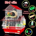 thumbnail image 2 of YUANXIN Casual Creative Birdcage Pet Cage Pet Supplies Peony Budgie Cage Bird Cage Large Metal Pearl Accessories Parrot Cage, 2 of 9
