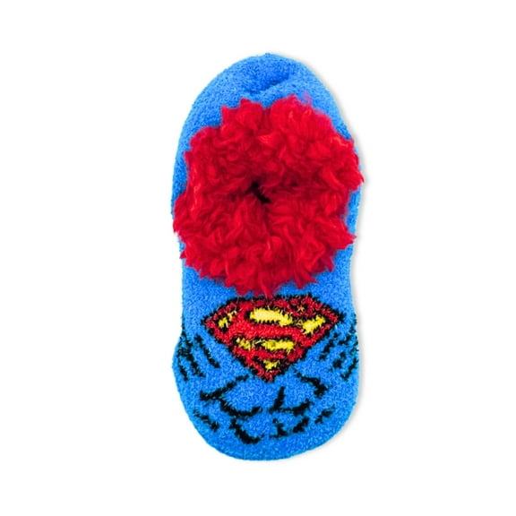 Superman Boys Slipper Socks, 1-Pack, Sizes S/M-M/L