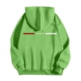 thumbnail image 4 of MHFRRA Sudadera con Capucha con Estampado de Letras para Un Uso Diario Cómodo, Ideal para Salidas Informales y Capas Elegantes Verde, 4 of 5