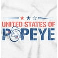 thumbnail image 2 of United States of Popeye Iconic USA Zip Up Hoodie Men's Women's Brisco Brands M, 2 of 6