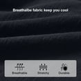 thumbnail image 2 of QPNGRP Men's Linen Shorts Casual Elastic Waist Drawstring Summer Beach Vacation Yoga Shorts with Pockets Black L, 2 of 9