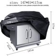 thumbnail image 3 of 1PC Barbecue Cover, Gas Barbecue Tarpaulin, 210D Oxford Waterproof BBQ Protective Tarpaulin Cover, Anti-Wind/Anti-UV/Dust-Proof/Tear-Proof Grill Cover, 3 of 5