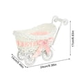 thumbnail image 4 of Wicker Baby Carriage Ideal for Baby Doll Display and Shower Centerpiece Suitable for Birthday Party Decorations and Favors, 4 of 8