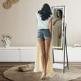 thumbnail image 2 of Gymax LED Mirror Jewelry Armoire with Built-in Light, White, 2 of 10