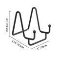 thumbnail image 3 of Kraoden 3 Pcs Display Easel Stand, Metal Storage Stand for Pictures, Books, Photo Frames, Decorative Plates, Artwork, and Commemorative Plaques, 3 of 8