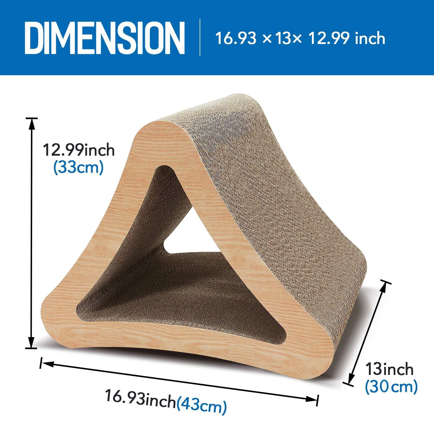 Pefilos 25" C- Shaped Cat Scratching Post Furniture, Cat Tree Table with Scratcher Board, Cat Board Pads Prevents Furniture Damage, Brown Pefilos 25" C- Shaped Cat Scratching Post Furniture, Cat Tree Table with Scratcher Board, Cat Board Pads Prevents Furniture Damage, Brown