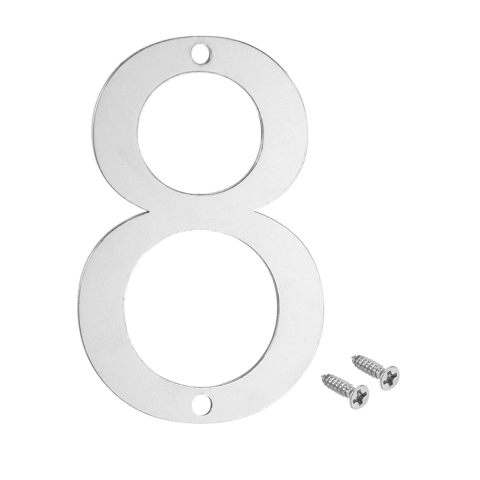 Uxcell 3 Inch 304 Stainless Steel House Number Polishing for Door Mailbox(Number 8)