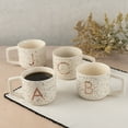 thumbnail image 6 of Thyme & Table 13.5 fl oz Monogram S White Speckled Stoneware Mug, 6 of 7
