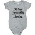 thumbnail image 1 of Creeper Future Pêcheur Compagnon Justaucorps Bébé Drôle Sport Extérieur (Gris Chiné) - 6 Mois, 1 of 3