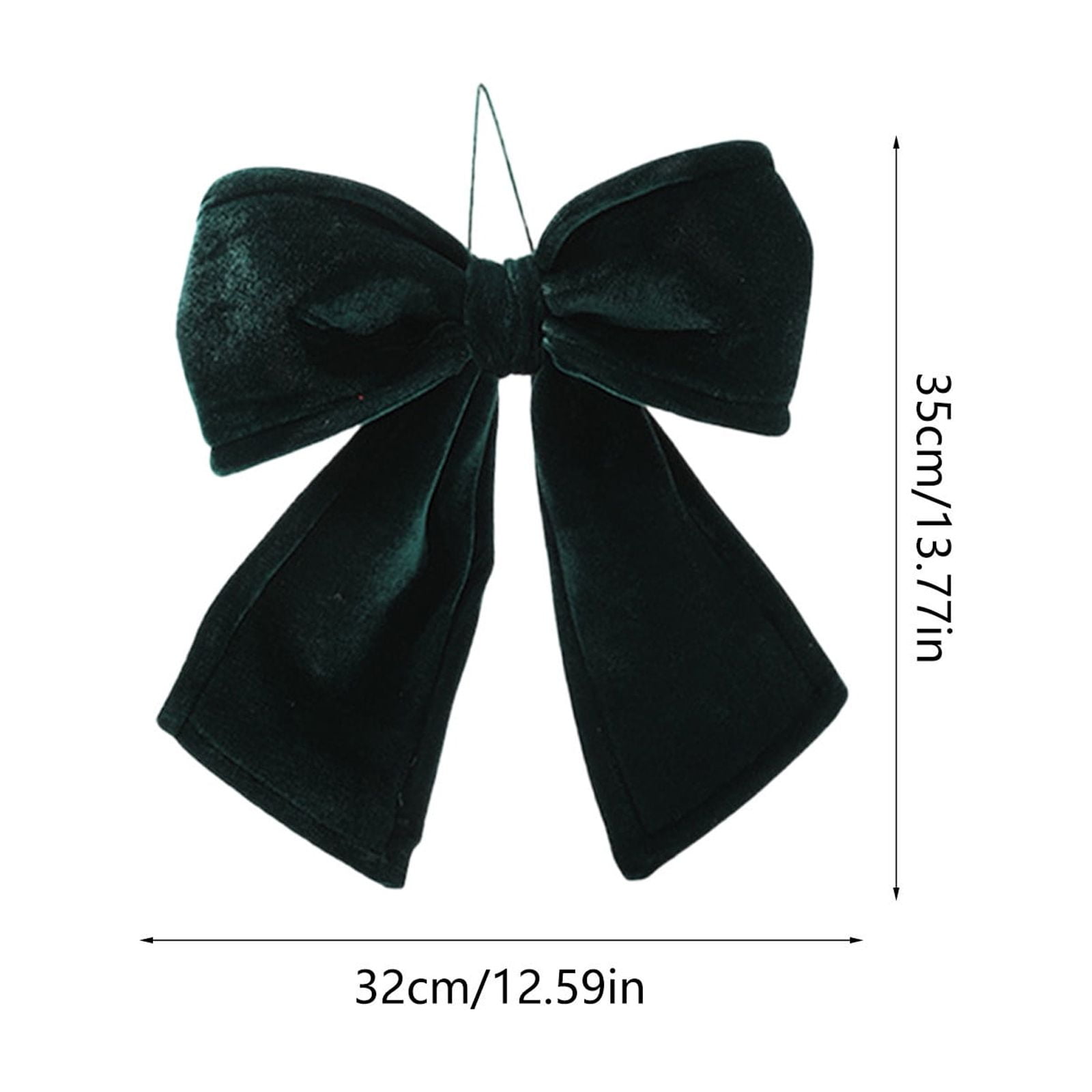 Velvet Bows For Christmas Tree,Green Velvet Wreath Bows,Small Christmas Bows Xmas Decorative Ties,3PC Bow Ornaments Wreaths Twist-Tie Bows for Gift-Wrapping,Festive Winter Decor,Home Party(Green)