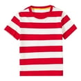 thumbnail image 4 of Kids Tshirts Boys Girls Comfortable Short Sleeve Shirts Boys Striped Shirts Boys Summer Top Clothes Boy Clothes 7-8 Years, 4 of 5