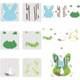 thumbnail image 1 of Juego de 6 plantillas de conejito de Pascua en capas, plantillas para pintar y dibujar, de 11,8 x 11,8 pulgadas, para decoración de conejos y huevos de Pascua., 1 of 7