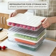 thumbnail image 3 of Freezer Dumpling Box Food Storage Container Stackable Food Saver Box with Lid Square Plastic Single-layer Sealed Transparent Box, 3 of 9