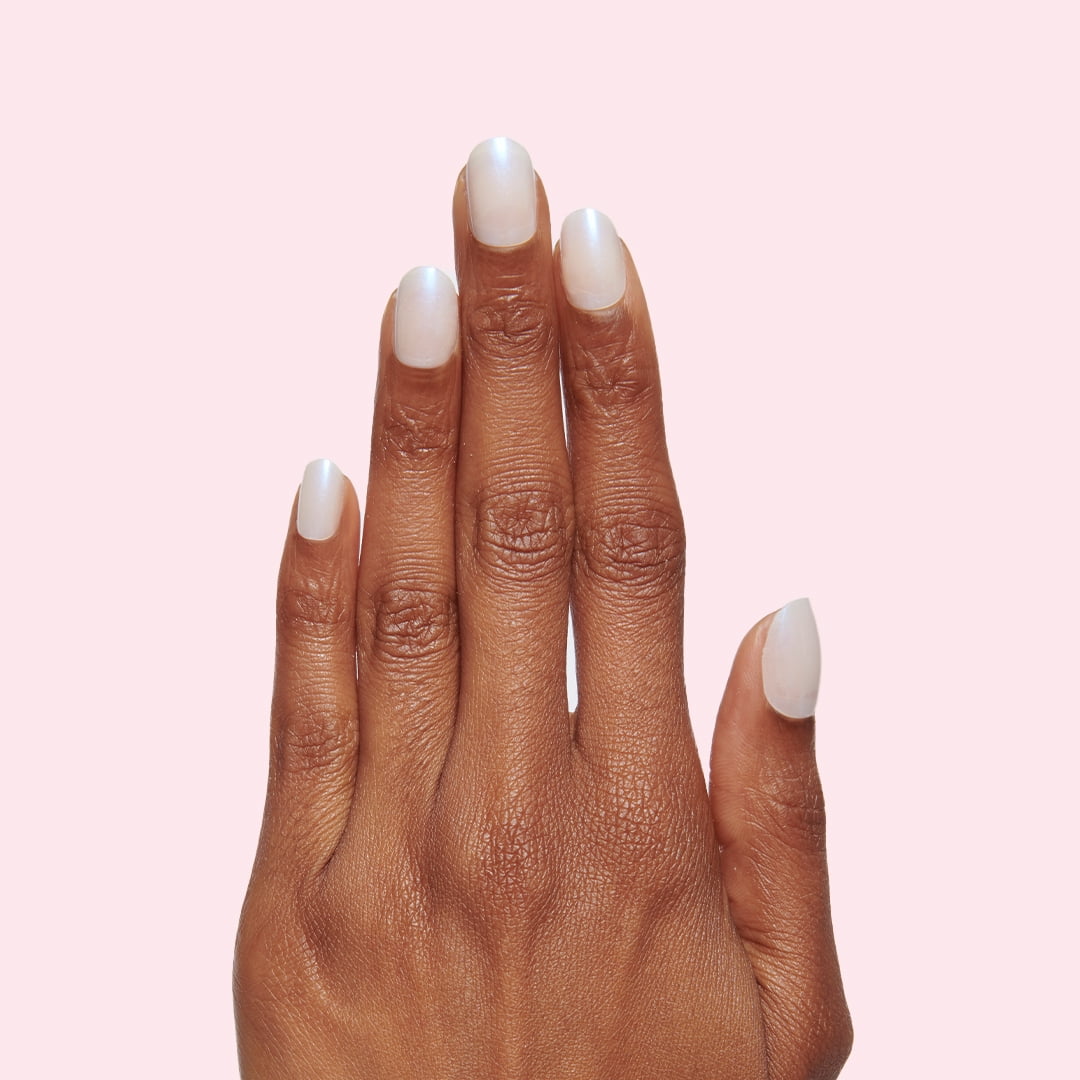 Olive & June Instant Mani Medium Oval Press-on Nails, Pink Goldfish, 42 Pieces