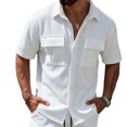 thumbnail image 2 of Yaoyar Mens 2 Pieces Outfits Casual Shirt And Shorts Set Athletic Jogging Summer Tracksuit, 2 of 9