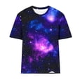 thumbnail image 5 of JTZGDY Fashion 3D Tie Dye Galaxy Space T-Shirts for Women Cute Summer Short Sleeve Basic Crewneck Petite Tops Trendy Novelty Graphic Tees Blouse Dark Blue S, 5 of 6