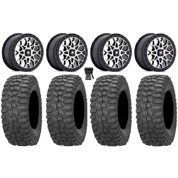 MSA Portal Beadlock 15" Wheels Machined 32" Rock-A-Billy Tires Polaris RZR XP 1000 / PRO XP / Ranger XP 900/1000