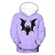 thumbnail image 4 of Sudadera con capucha de Halloween para hombre, informal, de moda, con cuello redondo, estampado, manga larga, blusa de poliéster, 4 of 5