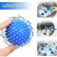 thumbnail image 4 of 6 paquetes de bolas ecológicas para secadora de ropa, bolas de lavado suaves de silicona reutilizables (azul), 4 of 5
