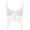 White, variant on Women's Lace Bustier Corset Tops Waisted Trainer Bust Support Bralette V Neck Backless Adjustable Strap Crop Tops White