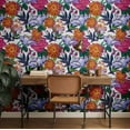 thumbnail image 3 of S4Sassy Peel & Stick Vinyl Wallpaper, Vibrant Hand-Sketched Floral Wallpaper Contact Paper Waterproof - Multicolor On White, 25"X 360", Removable Wall Covering For Home Decor In Bedrooms, Cabinets, 3 of 9