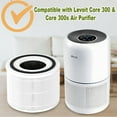 thumbnail image 5 of 1 Pack Core 300 Replacement Filter for True HEPA LEVOIT Core 300 and Core 300S Air Purifier, Core 300-RF, 3-in-1 H13 Activated Carbon Filtration System for Dust, Lint, Pollen, Pet Dander etc. (White), 5 of 5