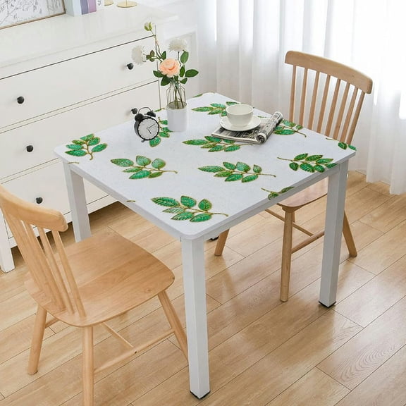 BANET Pastoral Square - Linen Fabric Table Cloth - Washable Table Cover with Dust-Proof Wrinkle Resistant for Restaurant, Picnic, Bistro, Indoor and Outdoor Dining, 36*36