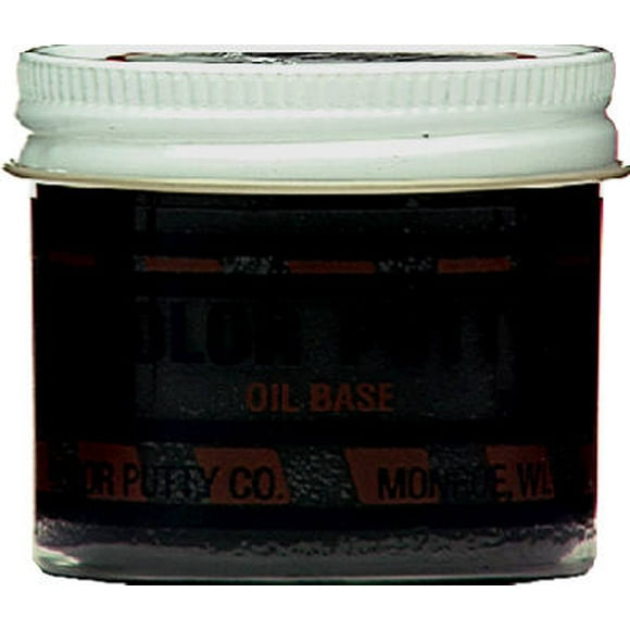 Wood Putty, Ebony, 3.68 oz. Jar, Putty, 134