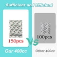 thumbnail image 4 of Bolsas Mylar para almacenamiento de alimentos, 100 unidades, con absorbentes de oxígeno y etiquetas, 4 of 8