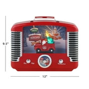 Mr. Christmas Nostalgic Truck Radio with 12 Songs, Red, LED, Includes 3 AA Batteries, 9.5 L x 12 W