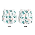 thumbnail image 3 of Balery Turtles And Seahorses Pattern Women's Running Shorts with Liner 2 Pockets Elastic Workout Athletic Gym Yoga Shorts-Small, 3 of 7
