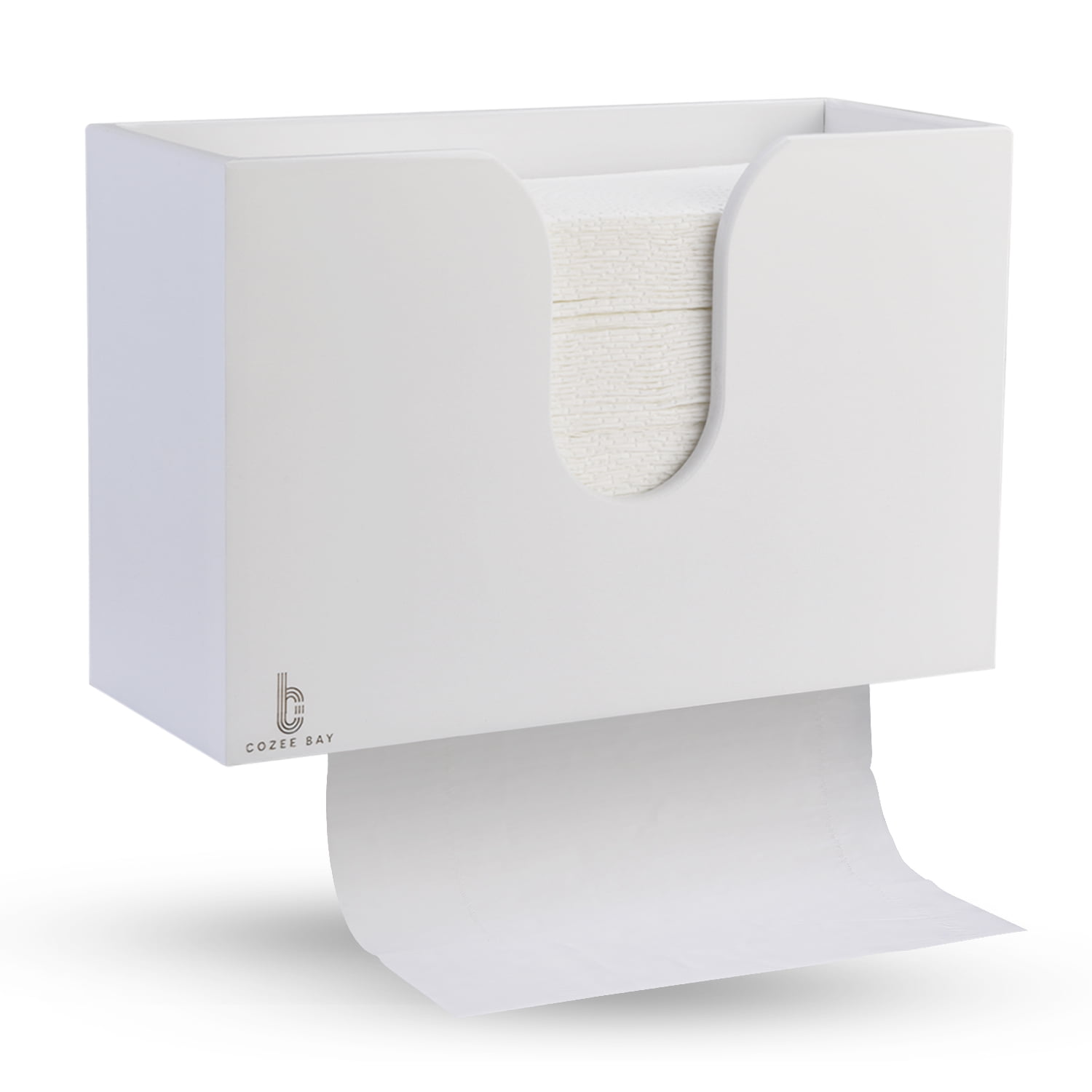 Waterproof Multifold Paper Towel Dispenser 10.6 x 11.1 x 5.1,Black Interhasa Commercial Paper Towel Dispenser Wall Mount